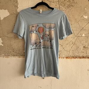 Cavetown Band T Shirt 2022 Tour Merch Graphic Tee Pastel Blue‎ Indie Style Small